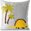 Poszewka EUROFIRANY Dino 1 45 x 45 cm Stalowo-żółty