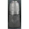 Wazon EUROFIRANY Neli 01 15 x 36 cm Srebrny Kolor Szary