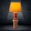Lampa stołowa EUROFIRANY Elda 402758 Ceglasty Materiał Poliester