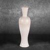 Wazon EUROFIRANY Edna 01 16 x 48 cm Kremowy Materiał Glinka ceramiczna