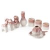 Wazon EUROFIRANY Evita 18 x 14 cm Kremowy Kolor Kremowy