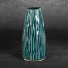 Wazon EUROFIRANY Rea 16 x 34 cm Zielony Materiał Glinka ceramiczna