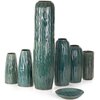 Wazon EUROFIRANY Rea 16 x 34 cm Zielony Kolor Zielony