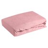 Prześcieradło EUROFIRANY Design 91 Frotte 140 x 200 cm Pudrowy róż