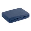 Prześcieradło EUROFIRANY Frotte D91 220 x 200 cm Granatowy