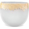 Wazon EUROFIRANY IRIS 28 x 11 x 25 cm Srebrno-złoty