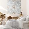 Obraz EUROFIRANY Oraments 486B 80 x 80 cm Niebieski Motyw Ornament