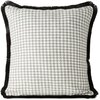 Poszewka EUROFIRANY Pepitka 45 x 45 cm Jasnopopielato-czarny