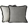 Poszewka EUROFIRANY Pepitka 45 x 45 cm Jasnopopielato-czarny Rodzaj zapięcia Zamek