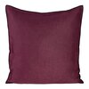 Poszewka EUROFIRANY Len 5 45 x 45 cm Bordowy