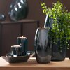 Wazon EUROFIRANY AMORA 2 14 x 7 x 16 cm Zielony Materiał Glinka ceramiczna