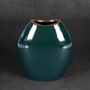 Wazon EUROFIRANY AMORA 2 14 x 7 x 16 cm Zielony Kolor Zielony