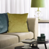 Poszewka EUROFIRANY Velvet 45 x 45 cm Ciemnomiętowy Rodzaj zapięcia Zamek