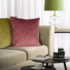 Poszewka EUROFIRANY Velvet 404877 45 x 45 cm Bordowy Rodzaj zapięcia Zamek