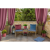 Poszewka EUROFIRANY Velvet 404877 45 x 45 cm Bordowy Wzór Liście miłorzębu