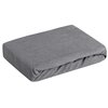 Prześcieradło EUROFIRANY Frotte D91 180 x 200 cm Stalowy