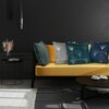 Poszewka EUROFIRANY Blink 21 45 x 45 cm Ciemnoturkusowy Wzór Nadruk