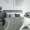 Koc EUROFIRANY Cindy 170 x 210 cm Stalowy Kolor Stalowy