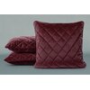 Poszewka EUROFIRANY Velvet 28 50 x 50 Bordowy Informacje dodatkowe Elegancka wypustka