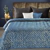 Narzuta EUROFIRANY Agata 1 170 x 210 cm Granatowo-złoty Kolor Granatowo-złoty
