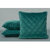 Poszewka EUROFIRANY Velvet 28 50 x 50 Ciemnoturkusowy Informacje dodatkowe Elegancka wypustka