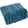Koc EUROFIRANY Akryl 1 130 x 170 cm Granatowy