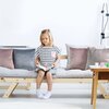 Poszewka EUROFIRANY Riva 40 x 40 cm Stalowy Liczba elementów w zestawie 1