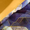 Pościel EUROFIRANY Nova Print Gift Vitrage 220 x 200 cm Żółto-fioletowy Liczba elementów w zestawie 3