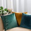 Poszewka EUROFIRANY Blink 11 45 x 45 cm Ciemnozielono-złoty Liczba elementów w zestawie 1