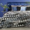 Koc EUROFIRANY Pamela 150 x 200 cm Czarny Kolor Czarny