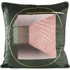 Poszewka EUROFIRANY Adler 45 x 45 cm Stalowo-różowy