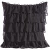 Poszewka EUROFIRANY Daisy 45 x 45 cm Czarny