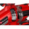 Czerwony korpus dmuchawy do liści z widocznym wirnikiem i przezroczystą osłoną. Na urządzeniu znajdują się napisy: "Einhell", "VENTURRO", "BRUSHLESS ENERGY".