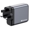 Ładowarka sieciowa VERBATIM GNC-140 GaN 140W + Adapter EU/UK/US Szary Rodzaj złącza USB - 1 szt.