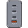 Ładowarka sieciowa VERBATIM GNC-200 GaN 200W + Adapter EU/UK/US Szary Szerokość [mm] 83.5