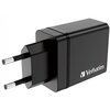 Ładowarka sieciowa VERBATIM CHR-30EU2 30W Czarny Rodzaj złącza USB - 3 szt.