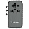 Adapter podróżny VERBATIM UTA-06 2 x USB 2 x USB-C (Globalny) Rodzaj produktu Adapter