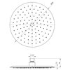 Zestaw prysznicowy podtynkowy DEANTE Arnika NAC R9QP z deszczownicą Złoto szczotkowane Funkcje dodatkowe System anti-calc
