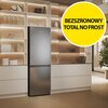 Lodówka HAIER HDPW5618CNPK No Frost 185cm Srebrna Bezszronowa (No Frost) Pełny No Frost