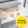 Lodówka HAIER HDPW5618CNPK No Frost 185cm Srebrna Położenie zamrażarki Na dole