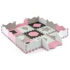 Mata piankowa MILLY MALLY Puzzle Jolly Digits 118.5 x 118.5 x 1.2 cm (25 elementów) Różowo-szary Wiek 10 m+