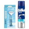 Golarka GILLETTE Venus 3 Smooth + 5 ostrzy + Żel do golenia GILLETTE Series 200 ml