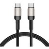 Kabel USB-C - USB-C TECH-PROTECT UltraBoost EVO PD100W/5A 1 m Czarno-beżowy