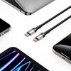 Kabel USB-C - USB-C TECH-PROTECT UltraBoost EVO PD100W/5A 1 m Czarno-beżowy Typ USB-C - USB-C