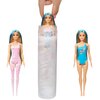 Lalka Barbie Color Reveal Kolorowe wzory HRK06 (1 lalka) Załączone wyposażenie Szczotka
