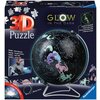 Puzzle 3D RAVENSBURGER Glow In The Dark Globus konstelacje 11544 (180 elementów)