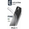 Etui CELLULARLINE Fine do Apple iPhone 15 Przezroczysty Kompatybilność Apple iPhone 15