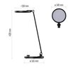Lampa biurkowa EMOS Charles Z7628B Maksymalna moc żarówki [W] 7.6