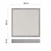 Panel LED EMOS Nexxo ZM6253 Srebrny Pomieszczenie Do salonu