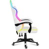 Fotel HUZARO Force 4.4 RGB Biały Zagłówek Tak